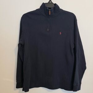 Polo Ralph Lauren Navy 1/4 Zip Pullover Pony Logo Men’s L